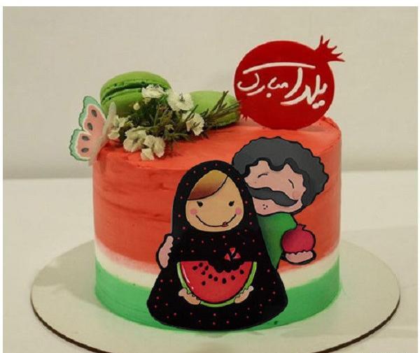 عکس کیک تولد شب یلدایی