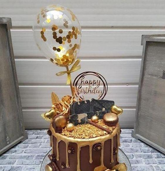 عکس کیک تولد شکلاتی لاکچری