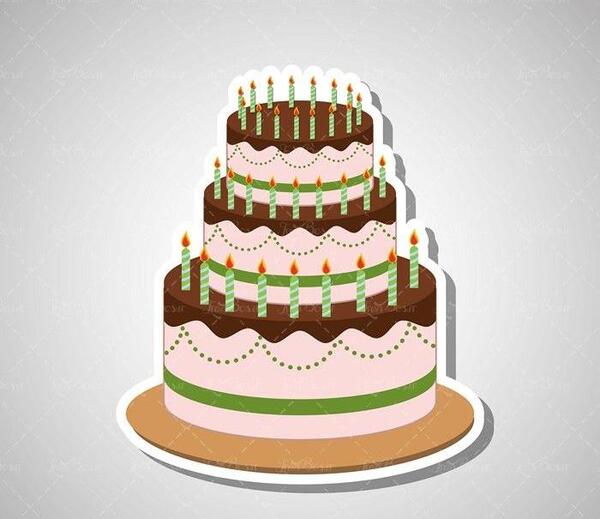 عکس کیک تولد به اسم رقیه