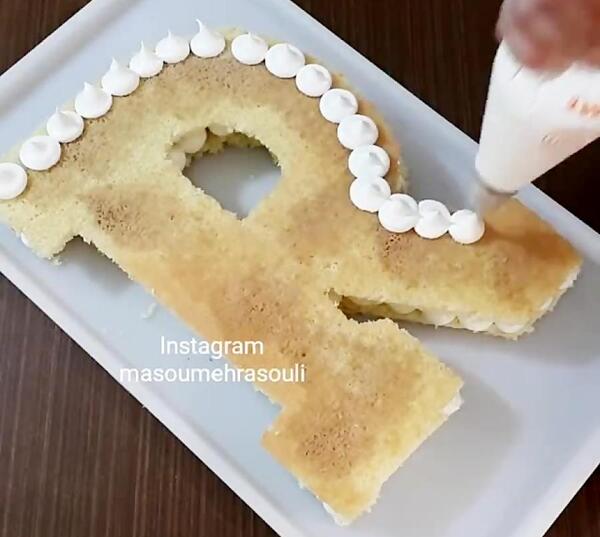 عکس کیک تولد به شکل حروف انگلیسی