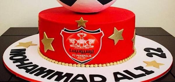 عکس کیک تولد پسرانه خوشگل پرسپولیس