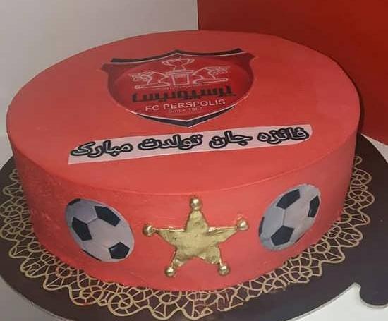 عکس کیک تولد پسرانه خوشگل پرسپولیس