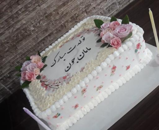 عکس کیک تولد خوشگل مستطیلی