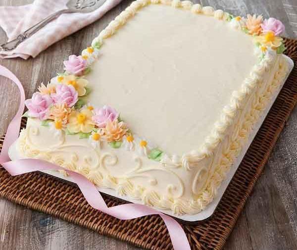 عکس کیک تولد خوشگل مستطیلی