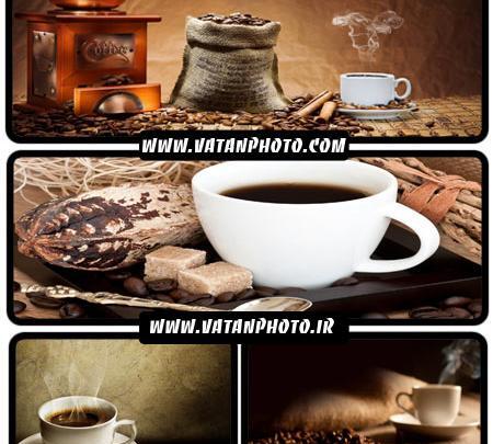 عکس با کیفیت قهوه و فنجان