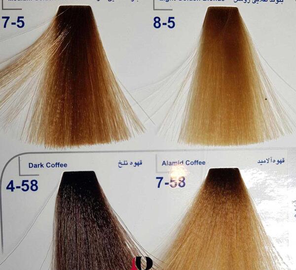 عکس رنگ موی قهوه ای آلامید