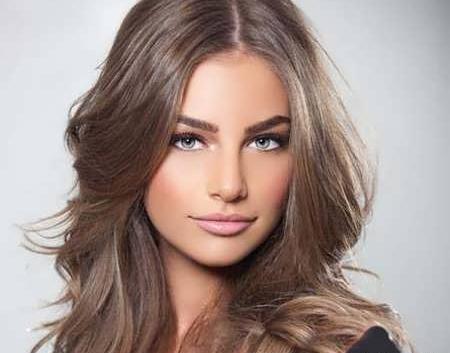 عکس رنگ موی قهوه ای آلامید