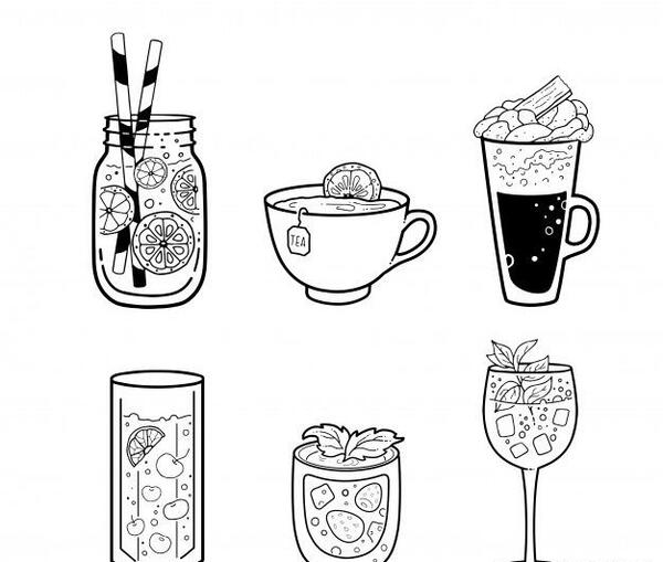 عکس لیوان قهوه نقاشی