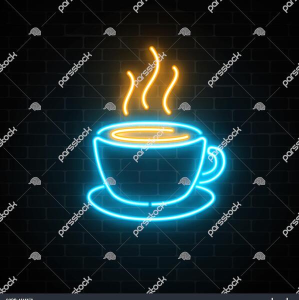 عکس تابلو قهوه فروشی