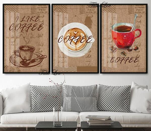 عکس تابلو قهوه فروشی