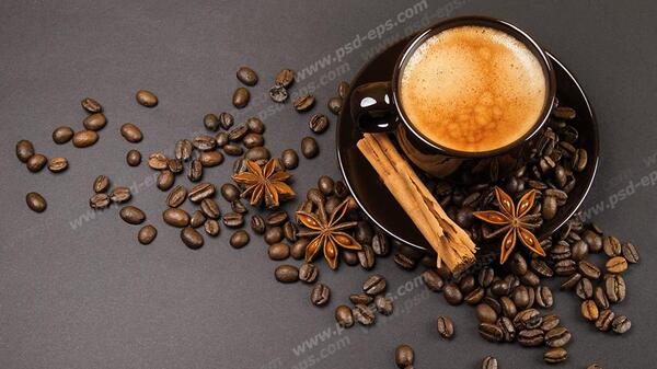 عکس فنجان قهوه و گل