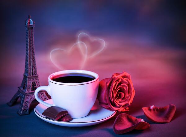 عکس فنجان قهوه عاشقانه