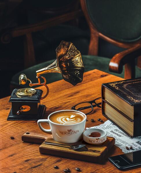 عکس لیوان قهوه طبیعی