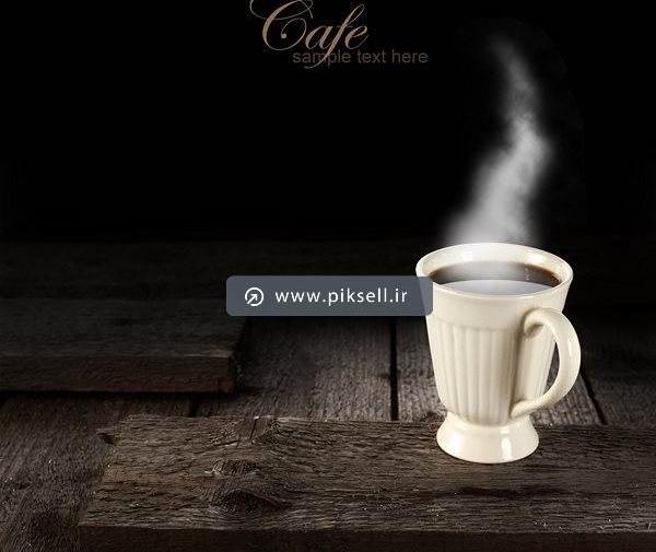 عکس لیوان قهوه طبیعی