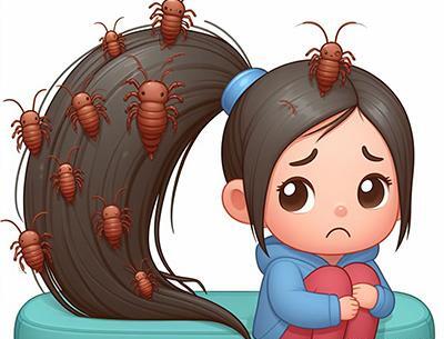 عکس شپش سر قهوه ای