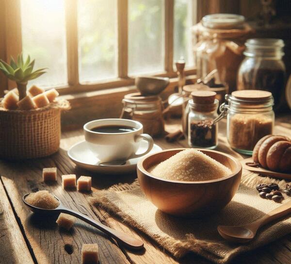 عکس قند شکر قهوه ای