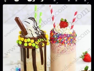 عکس میلک شیک قهوه