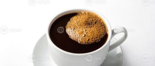 عکس فنجان قهوه سیاه و سفید