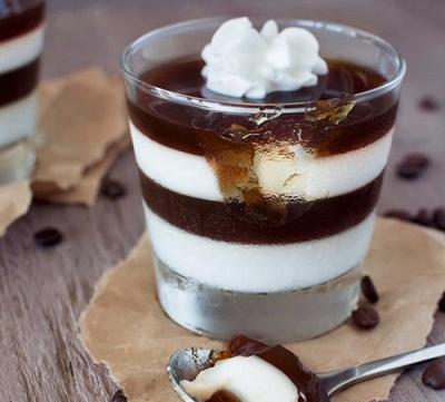 عکس ژله با طعم قهوه