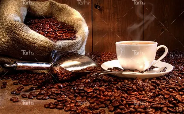 عکس دانه قهوه با کیفیت بالا