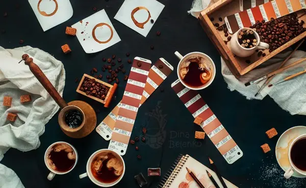 عکس قهوه با چای