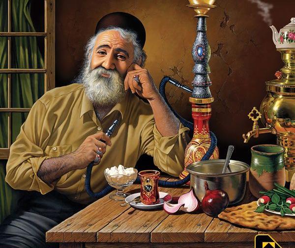 عکس پیرمرد قهوه خانه کیست