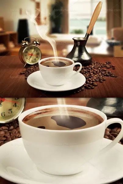 عکس پروفایل فنجان قهوه و گل