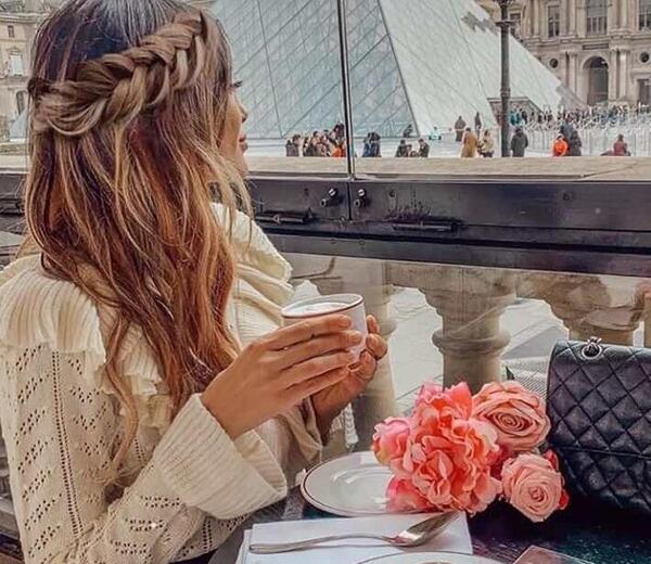 عکس گل و قهوه برای پروفایل