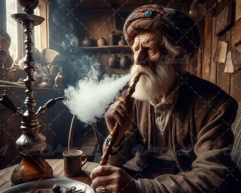 دانلود عکس پیرمرد قهوه خانه