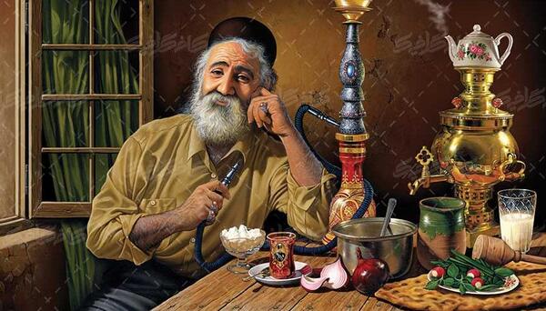 دانلود عکس پیرمرد قهوه خانه