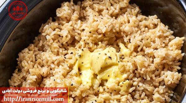 عکس برنج قهوه ایی