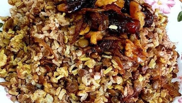 عکس برنج قهوه ایی