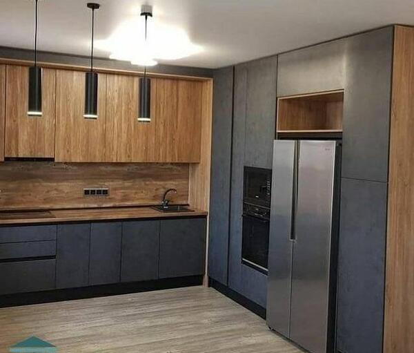 عکس کابینت آشپزخانه قهوه ای