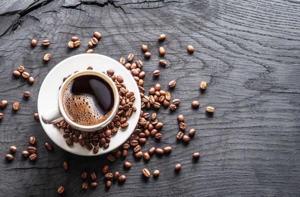 عکس فنجان قهوه از بالا