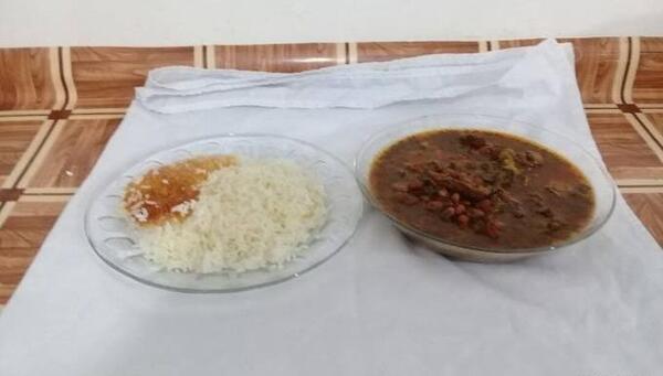 عکس برنج و قورمه سبزی