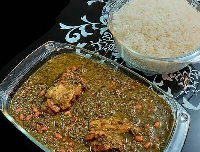 عکس برنج و قورمه سبزی