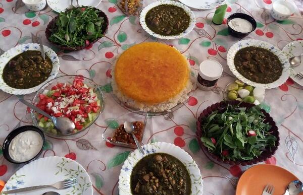 عکس پلو قورمه سبزی