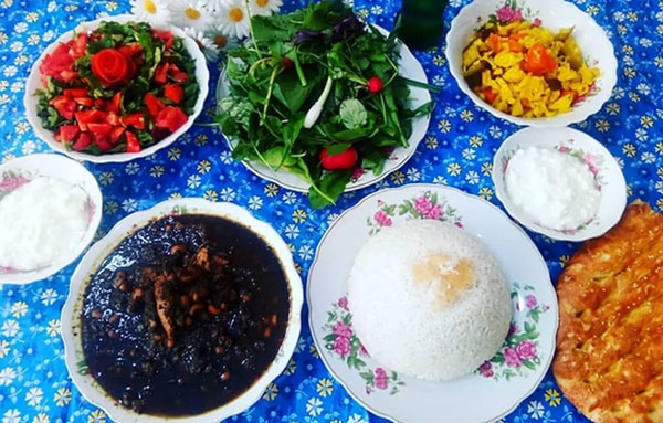 عکس برنج قورمه سبزی