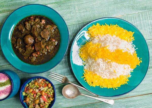 عکس از قورمه سبزی خوشمزه