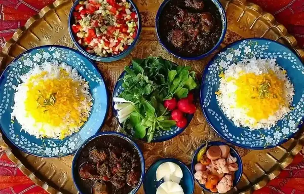 عکس خورشت قورمه سبزی با برنج