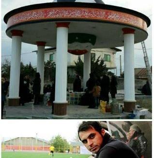 عکس هادی نوروزی در قبر
