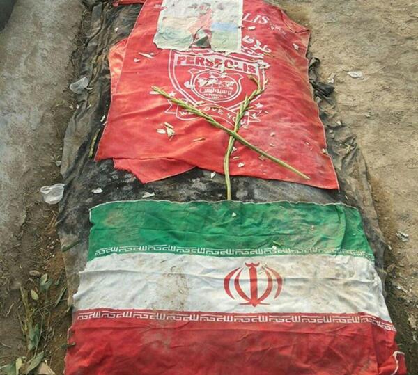عکس هادی نوروزی در قبر