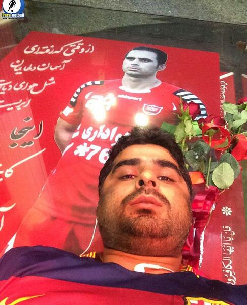 عکس هادی نوروزی در قبر