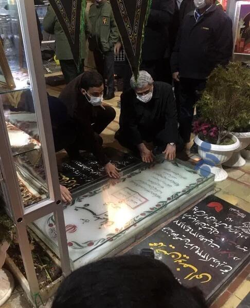 عکس از قبر قاسم سلیمانی