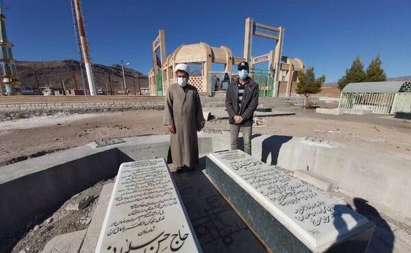 عکس قبر مادر حاج قاسم سلیمانی