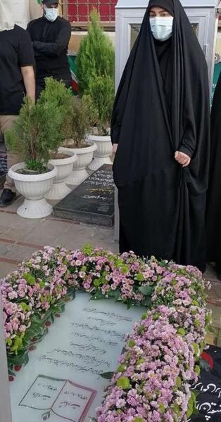 عکس نقاشی قبر سردار سلیمانی