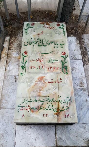 عکس نقاشی قبر سردار سلیمانی