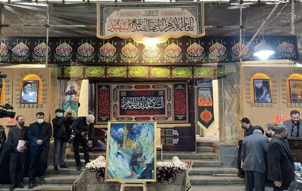 عکس نقاشی قبر سردار سلیمانی