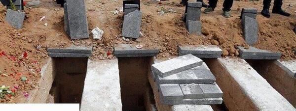 عکس قبر دو طبقه در بهشت زهرا