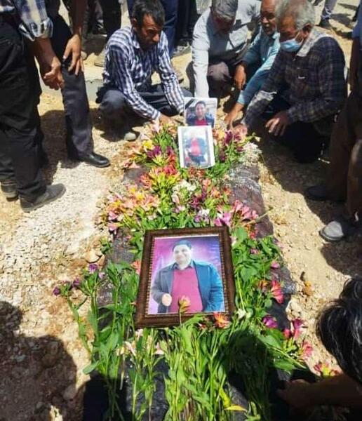 خاکسپاری عکس قبر تازه خاک شده